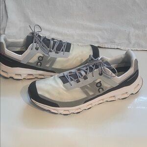On Men's Athletic Shoes - Black and White good condition